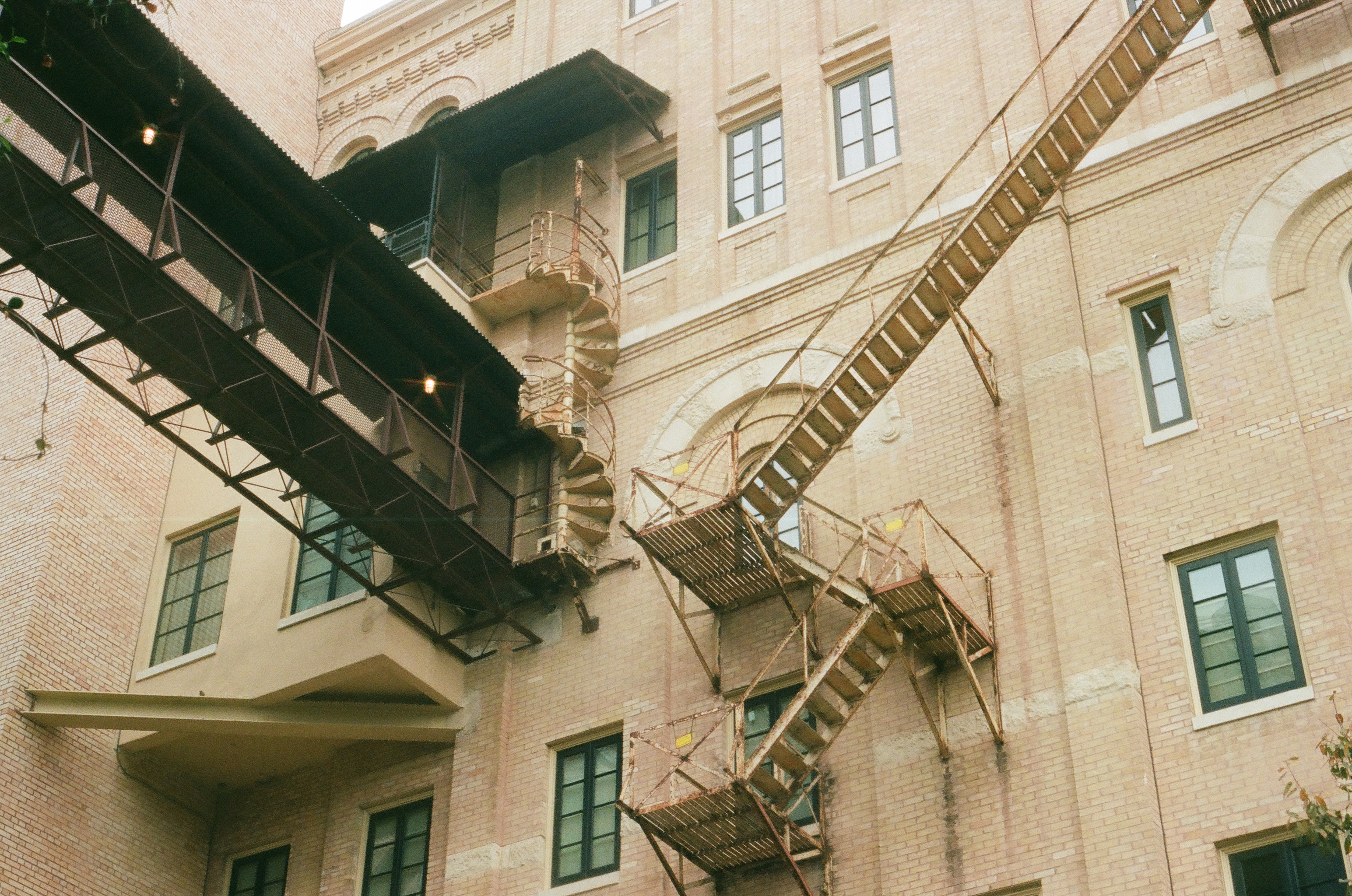 stairs along building